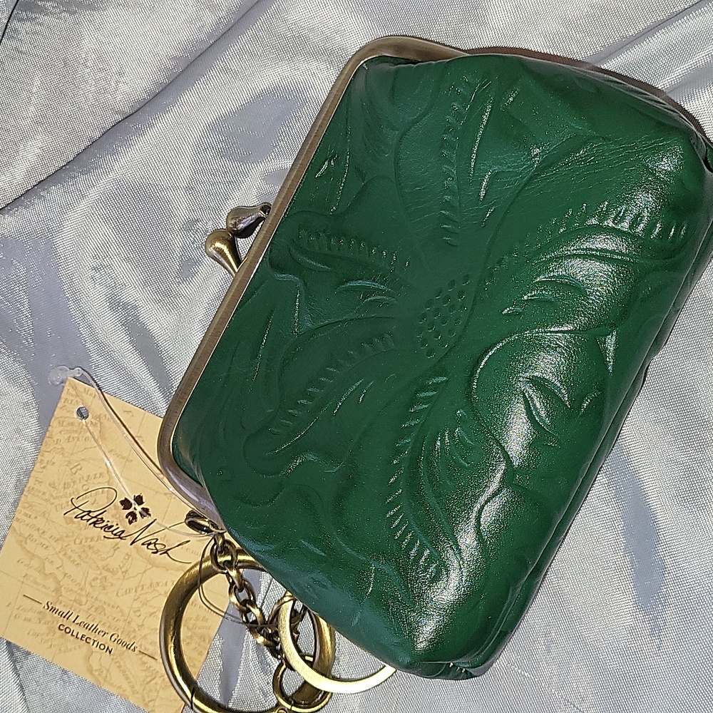 Patricia Nash borse large soft green NWT